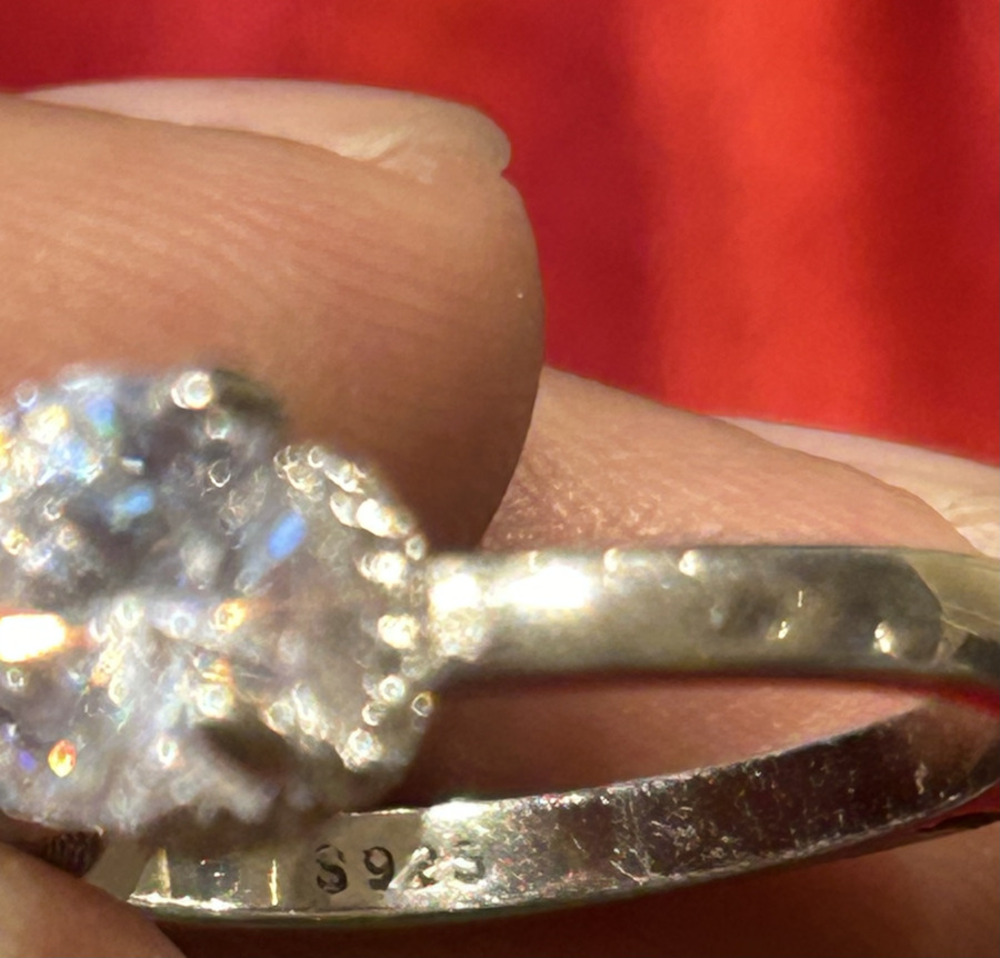 Classic Solitaire Ring — hallmark close-up